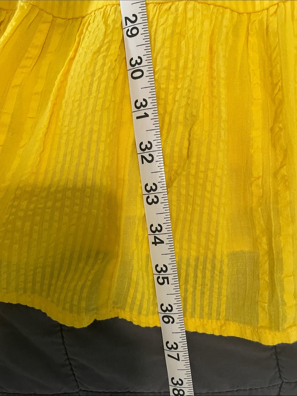 J. Crew Yellow Tiered V-Neck Summer Dress - Picture 3 of 8